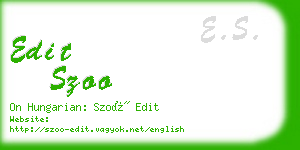 edit szoo business card